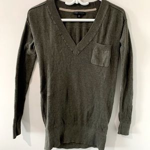 BANANA REPUBLIC ARMY GREEN WAFFLE KNIT